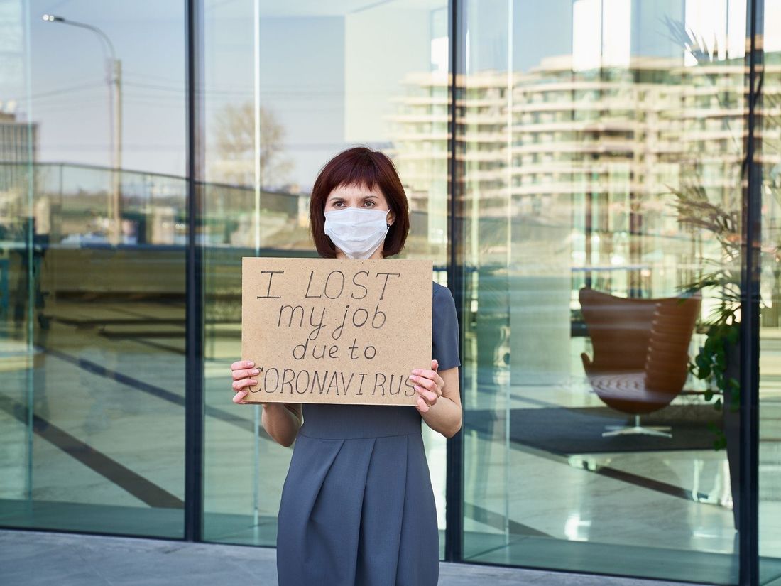 woman with mask